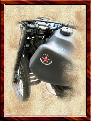 Soviet Harley-Davidson ??!! St.Moritz, Switzerland