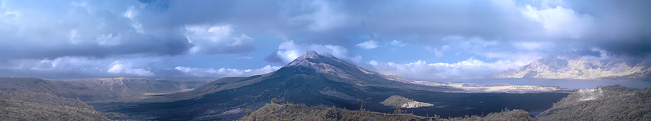 Gunung Agung in Infra Red