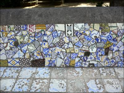 Bench tiles, Floresta da Tijuca, Rio de Janeiro