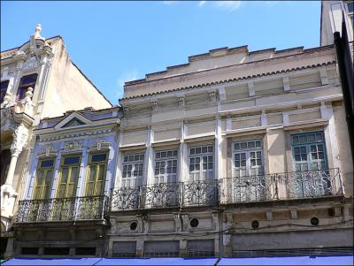 Buildings in historic Centro, Rio de Janeiro