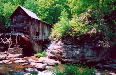 Babcock St Park Grist Mill 1 - Spring tb0505.jpg