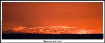 Sunset and Wind Power