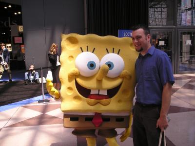 SpongeBob and some guy we don't know