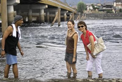 Cooling off in the Uji River