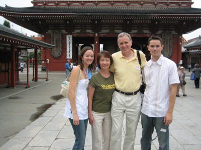 Family at Asakusa Temple