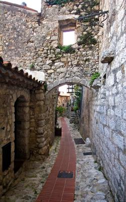 Street with Overhead Building