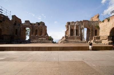 Sheila at Taormina Amphitheater