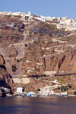 Another View of Santorini on Top of Hill