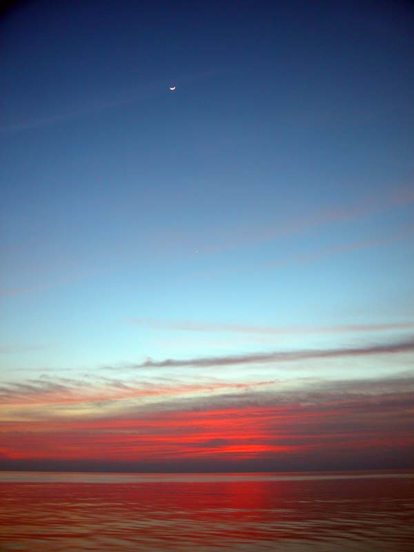 Sunset At Sea During Return Leg Home