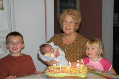 Nana's birthday with Dylan and Taylor