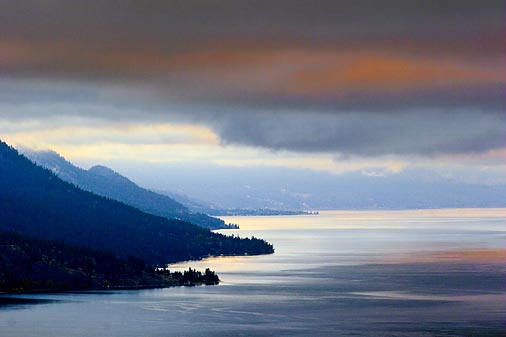 Cloudy Sunrise Over Okanagan Lake 20051008