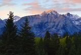 Canadian Rockies at Sunset 17109
