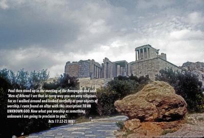 The Acropolis from Mars Hill in Athens - Acts 17