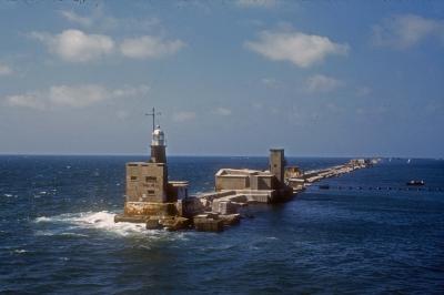 Breakwater of the Harbor of Alexandria, Egypt