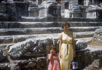 Elizabeth & Susan - At Library of Ancient Ephesus