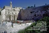 Crowds at the Temple Wailing Wall Below Mount Moriah - Psalm 137:5,6
