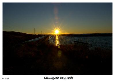 Goodnight to the first day of summer from the Sunnyvale baylands