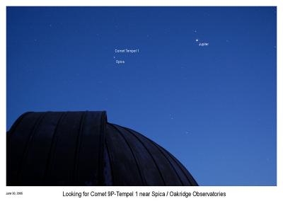 Comet Tempel 1 now near Spica