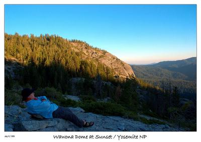 Wawona Dome at sunset