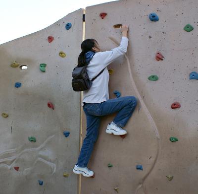 Jackie Climbing