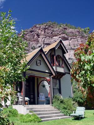 Ouray, Colorado     Home on a back street