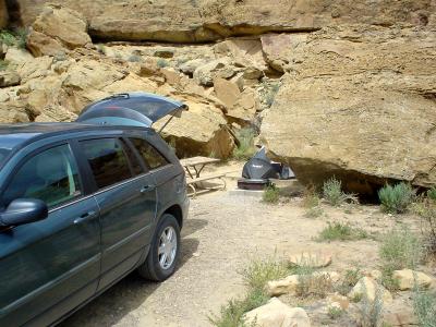 Chaco Canyon campsite