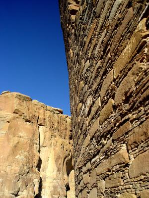 Chacoan masonry, Chaco Canyon,  Pueblo  Bonito