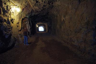 Walking through Granite Tunnel