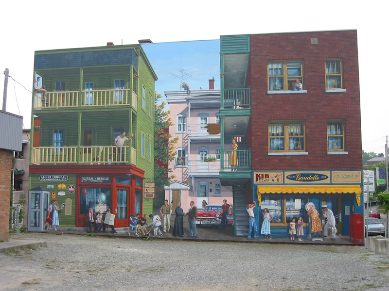 Septembre 2005. La nouvelle murale, rue Alexandre