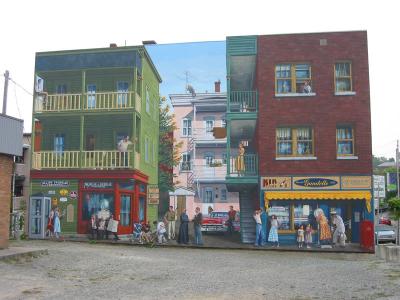 Septembre 2005. La nouvelle murale, rue Alexandre