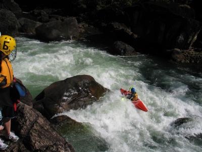 Zig Zag, the most amazing rapid!!! - Wolfgang (Julia looking on)