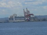 Many cruise ships stop by Seattle
