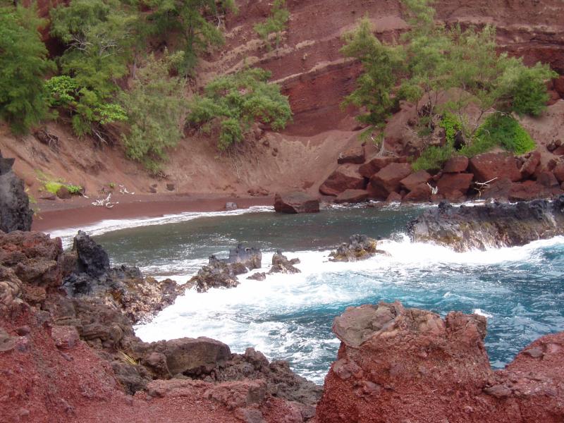 Hana;  Red Sand Beach