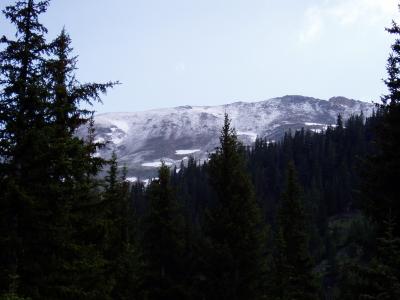 Mount Yale.  Day after our climb it snowed up there.