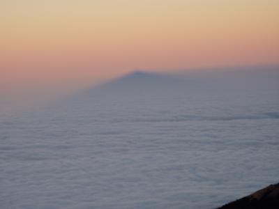 Sunrise cone shadow