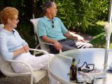 Mom and Dad watching the action.  Fathers day June 04