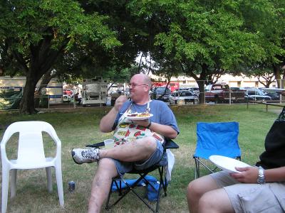 Jimmy enjoying BBQ on 4th July 2005.JPG