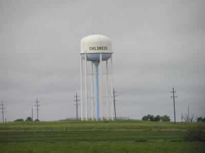 Childress TX water tower.JPG