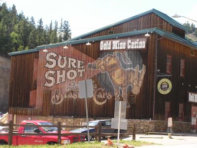 Gold Mine Casino - Sure Shot sign - Blackhawk Co.JPG