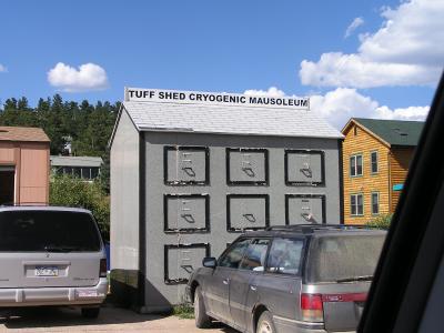 Tuff Shed Cryogenic Mausoleum in Nederland Co.JPG