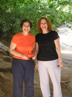 Carolyn and Frances at Boulder Creek