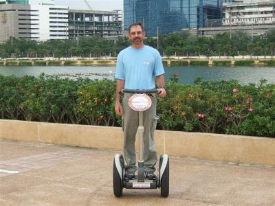 Larry on Sedgeway in Bangkok