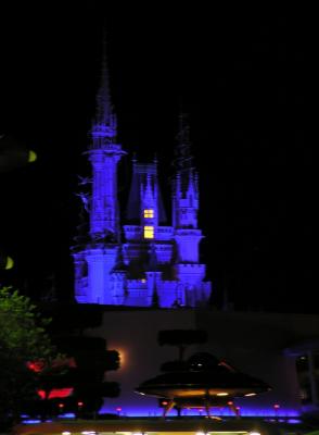 The Castle from Tomorrow Land at Night