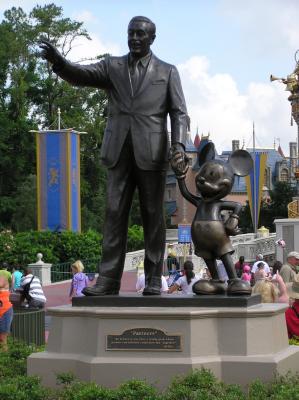 Walt & Mickey, the end of Main St.