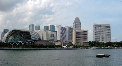 Esplanade Theater from Merlion Park