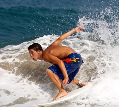 Surfing, Haifa Beach, 2005