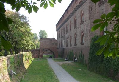 Pavia ducal castle built by Visconti dukes
