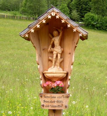 A shrine asking for protection from sickness, lightning and storms