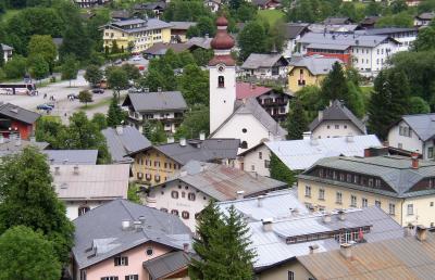 Looking down on Lofer.
