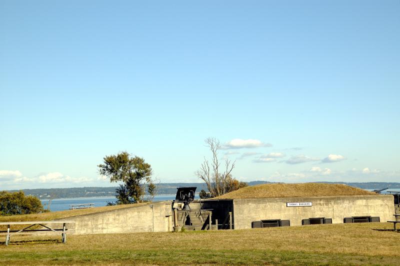 old fortifications at Fort Flagler